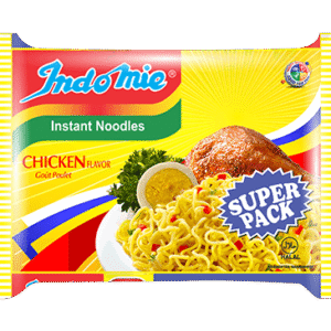 Indomie noodles chicken flavor - super pack x5
