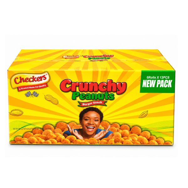 Checkers Crunchy Peanuts Burger Snack 6 Rolls x 13pcs