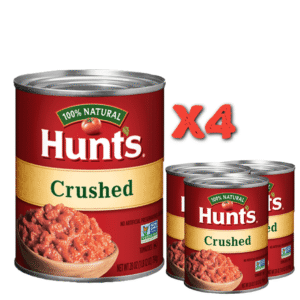Hunts crushed tomatoes 796ml x4