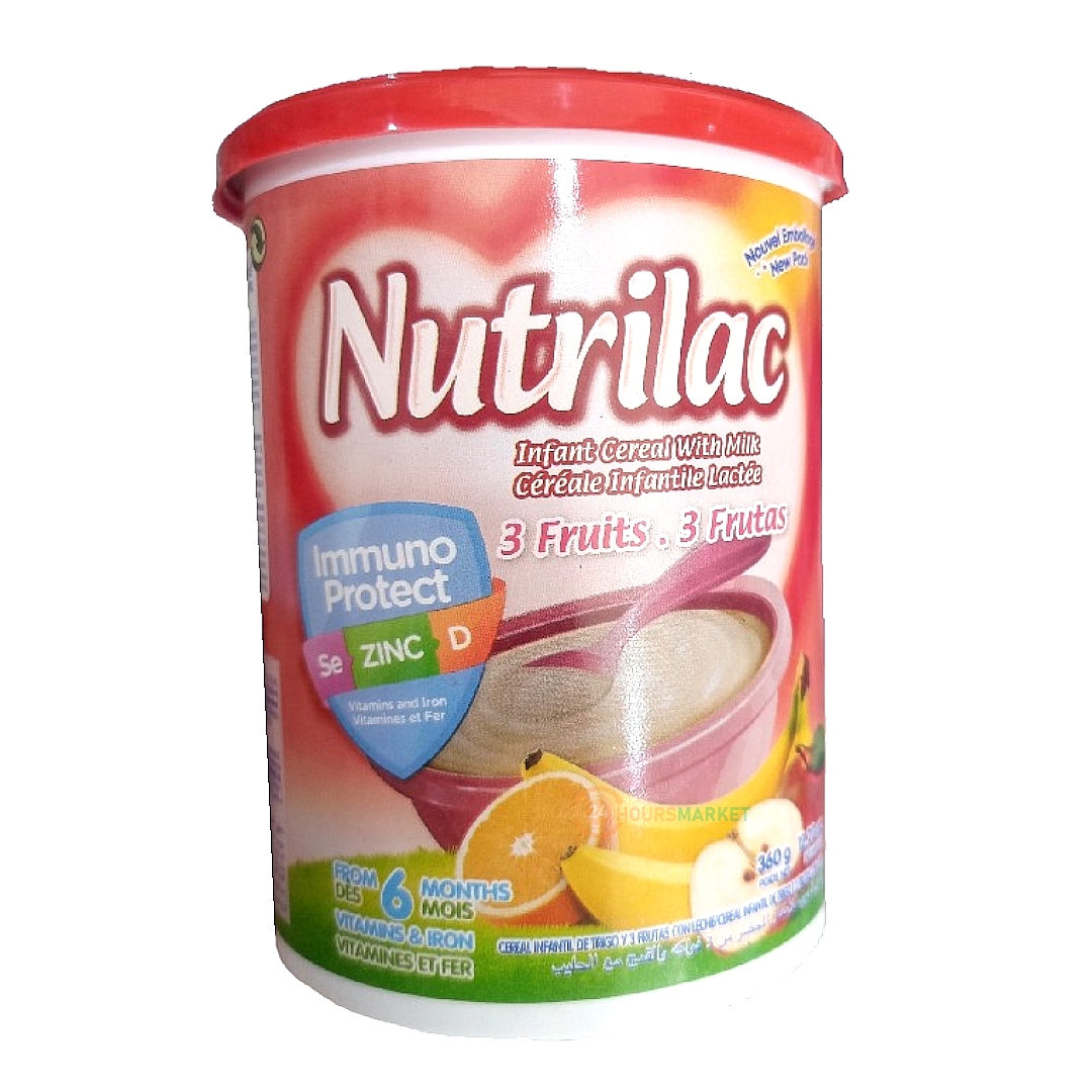 NUTRILAC – 3 FRUITS +6months – 360g