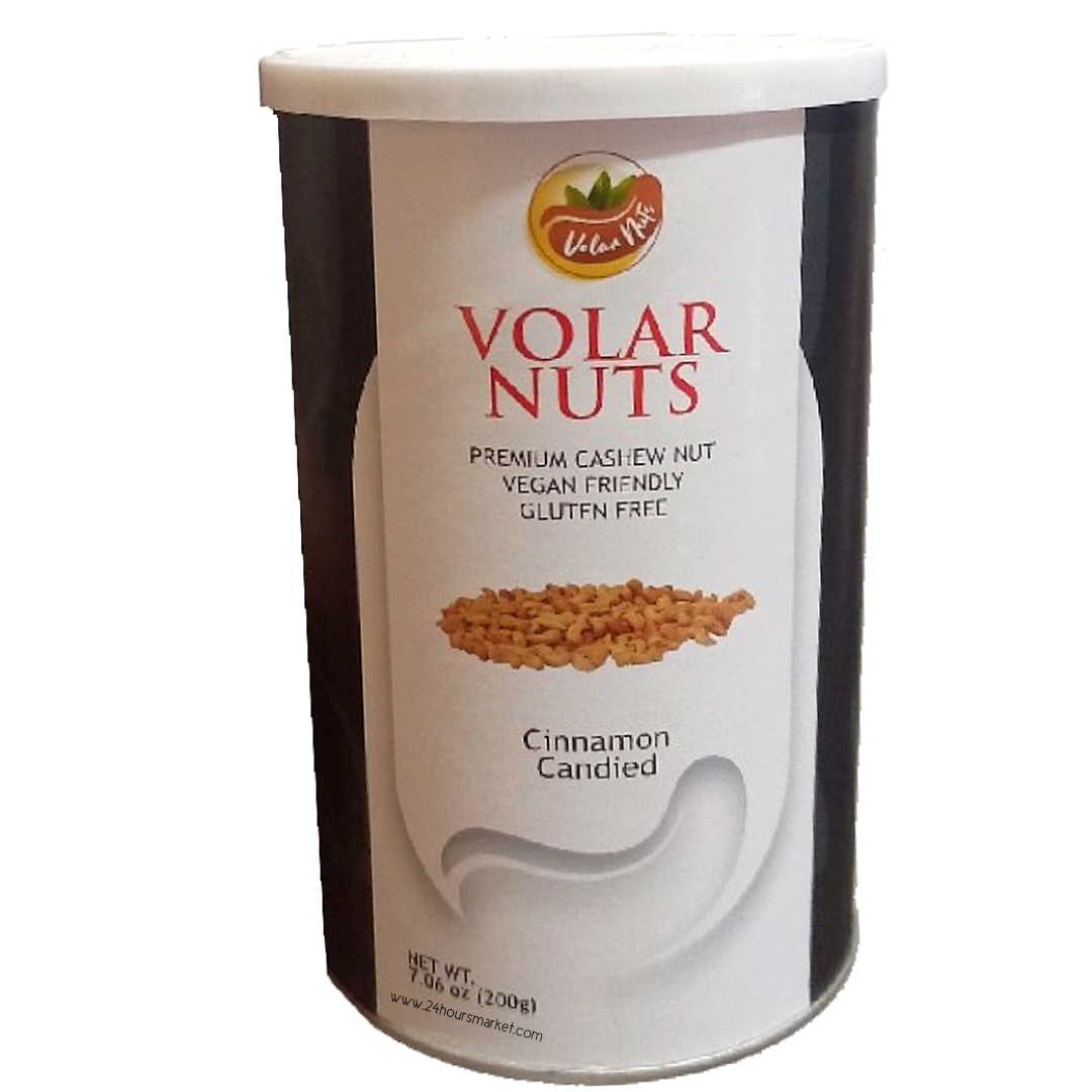 VOLAR NUTS – PREMIUM CASHEW NUTS – CINNAMON CANDIED – 200g