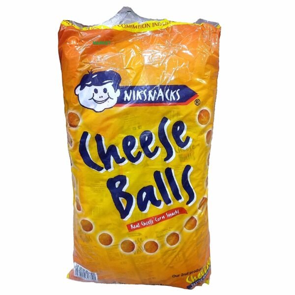 NIKSNACKS Cheese Balls 40g 24hoursmarket nigeria NIKSNACKS Cheese Balls 40g x30 bulk snack pack