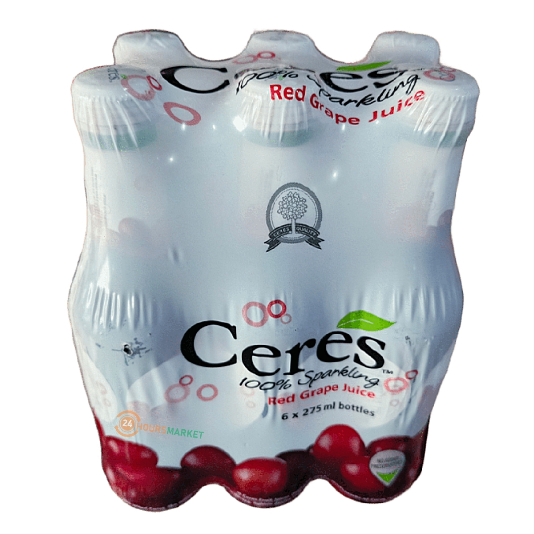 Ceres red grape juice 6 x 275ml bottles