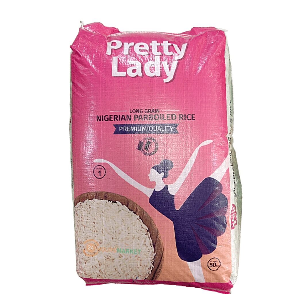 First Lady Rice Pretty lady long grain parboiled rice 50kg • 24 Hours Market | Lagos ...