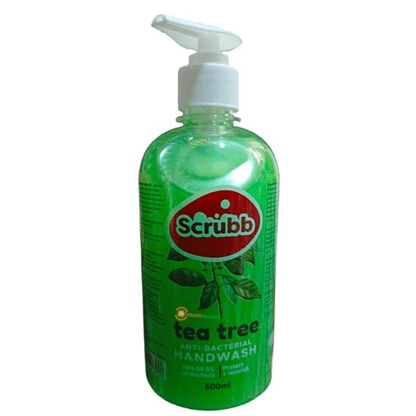 Scrubb tea tree antibacterial hand wash 500ml