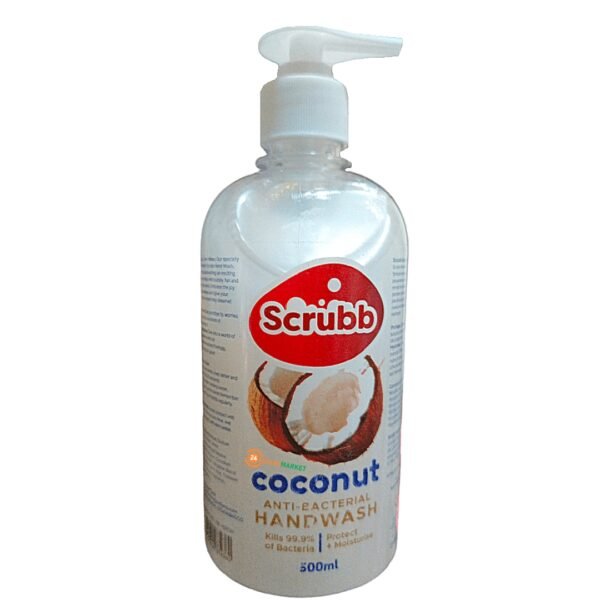 Scrubb coconut antibacterial hand wash 500ml