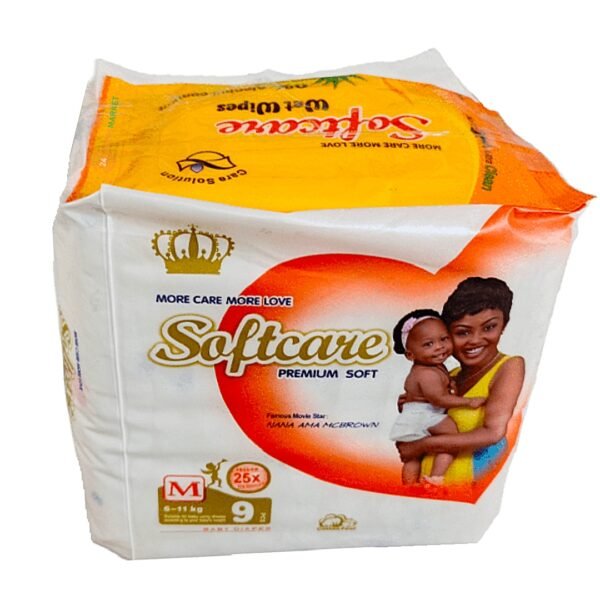 Softcare premium soft baby diaper 6 - 11kg