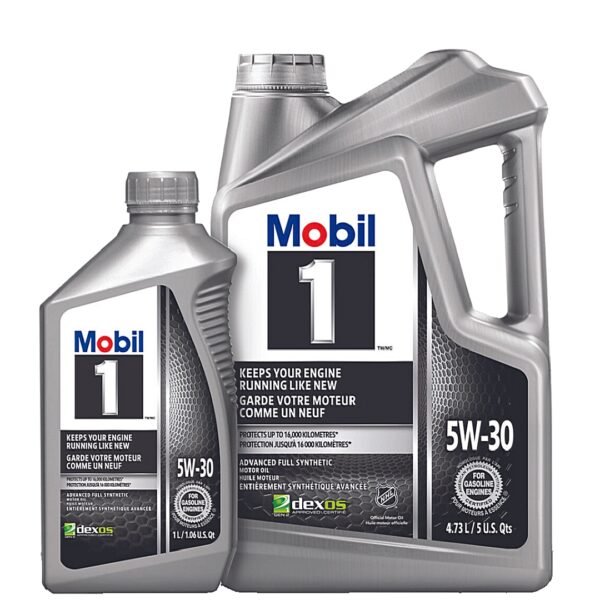 Mobile 1 5w-30 advanced full synthetic engine oil 4.73L