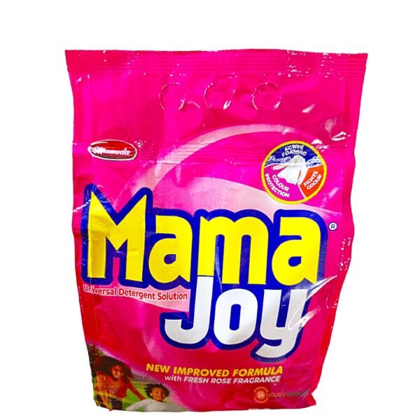 Mama joy universal detergent with rose fragrance.