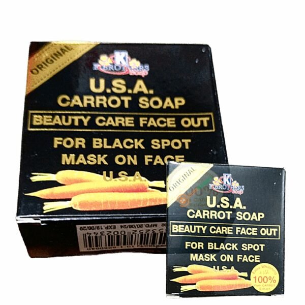 USA carrot soap beauty care face out