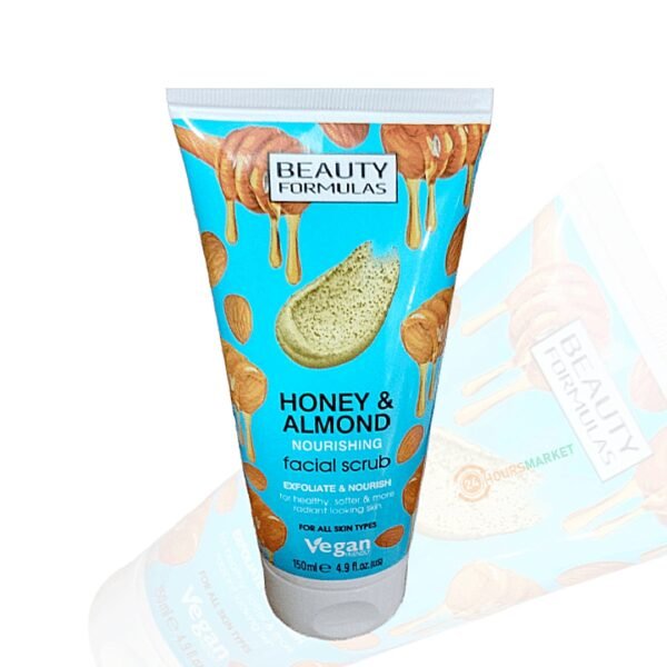 Beauty formulas honey & almond nourishing facial scrub 150ml