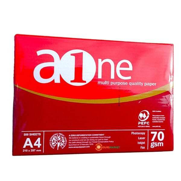 Aone multipurpose quality white paper A4 70g - 500 sheets