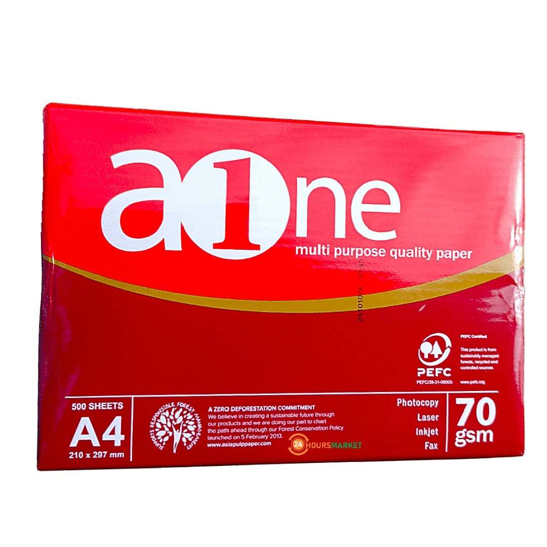 Aone multipurpose quality white paper A4 70g – 500 sheets