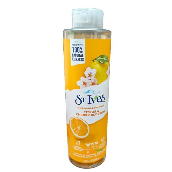 St. Ives Energizing Body Wash - Citrus & Cherry Blossoms  650ml