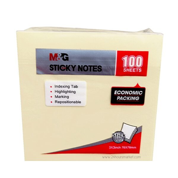 Sticky notes pads - 100 sheets - 3x3 inches 76x76mm