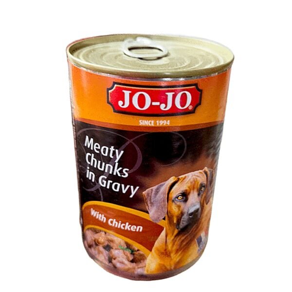 Jojo puppy meaty chunks in gravy with chicken