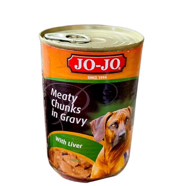 Jo-jo meaty chunks in gravy with liver