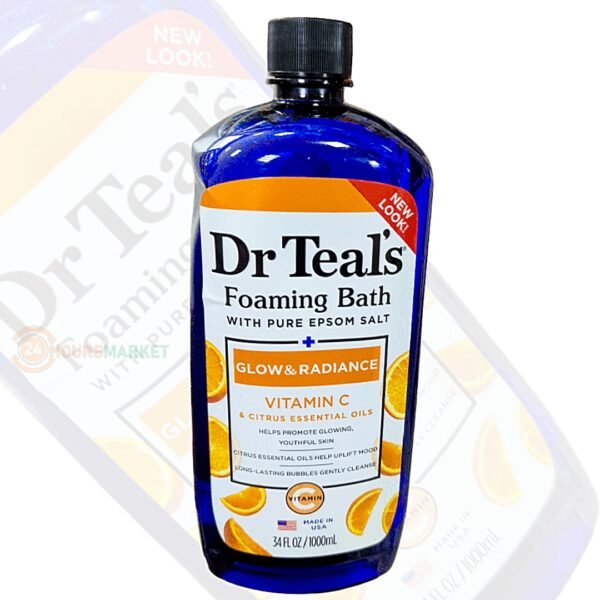 Dr Teal’s Foaming Bath with Pure Epsom Salt – Glow & Radiance