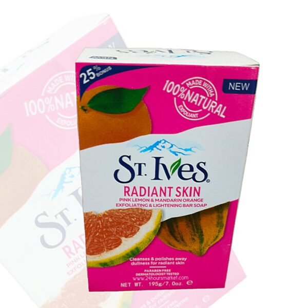 St. Ives Radiant Skin Exfoliating & Lightening Bar Soap - 195g