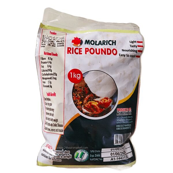 Molarich rice poundo flour 1kg