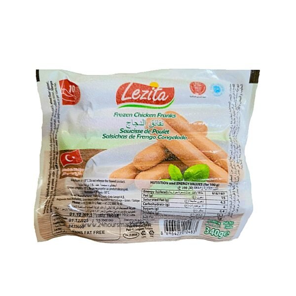 Lezita chicken franks 340g