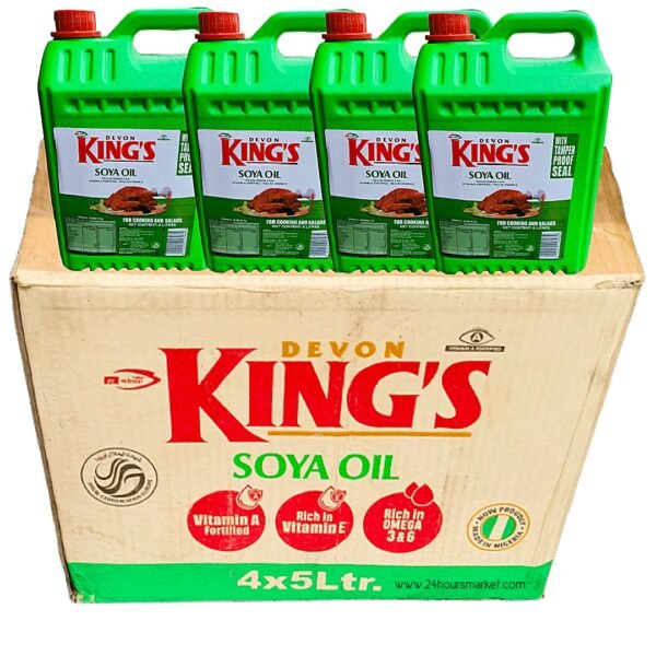 Devon king's soya oil 5L x 4