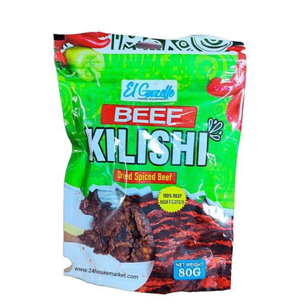 El Gazelle Beef Kilishi 80g – Traditional Nigerian Spiced Dried Meat Snack