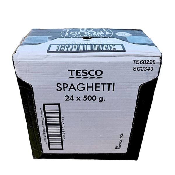 TESCO Spaghetti 500g – 24 pack bundle for home or commercial use