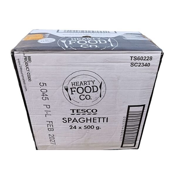 TESCO Spaghetti 500g – 24 pack bundle for home or commercial use