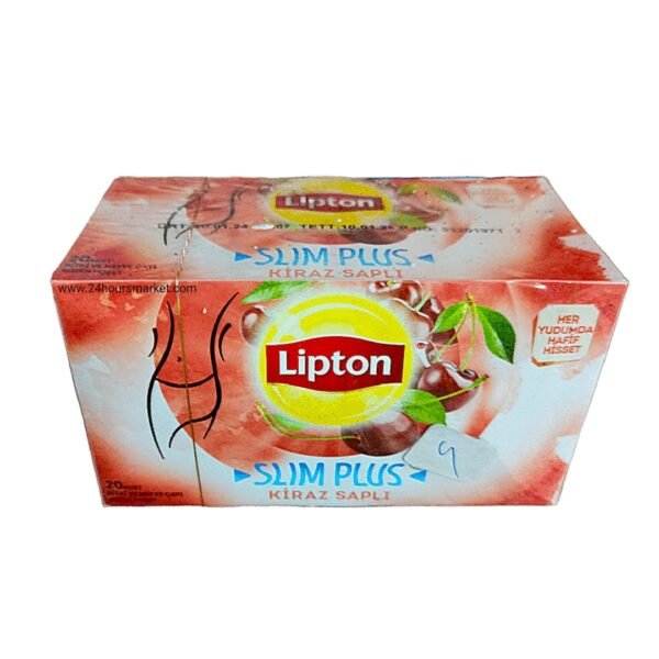 Lipton Slim Plus Kiraz Saplı Tea 20 Bags – Herbal Slimming Blend