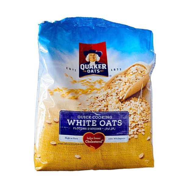 Quaker White Oats 950g Pack – Whole grain oats for healthy breakfast