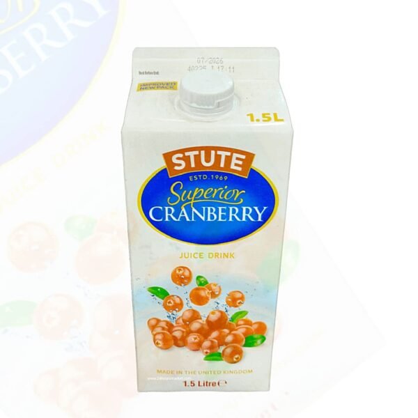 Stute Superior Cranberry Juice Drink 1.5L – healthy no sugar juice