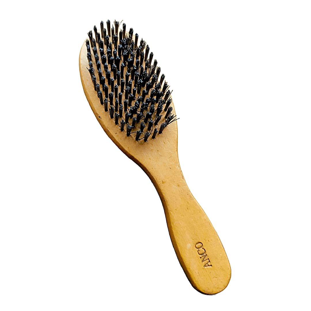 Wooden Hair Brush – Natural Bristle – Detangling Tool