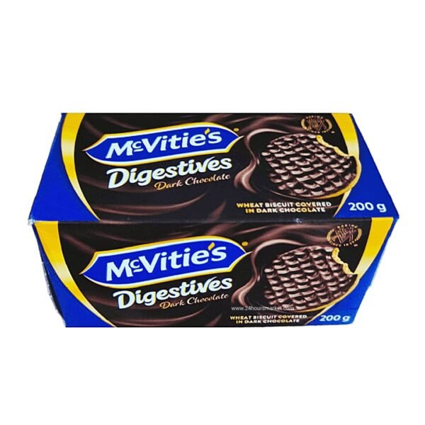 McVitie's Digestive Dark Chocolate Biscuit 200g – chocolate tea snack