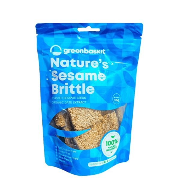1000060248 Green Baskit Nature’s Sesame Brittle – 125g