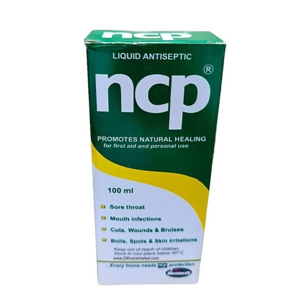 Ncp liquid antiseptic 100ml for sore throat and infection