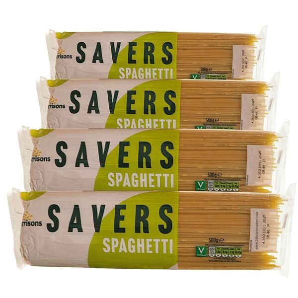 24-pack of Savers Spaghetti 500g pasta Savers Spaghetti bulk pack 24 x 500g