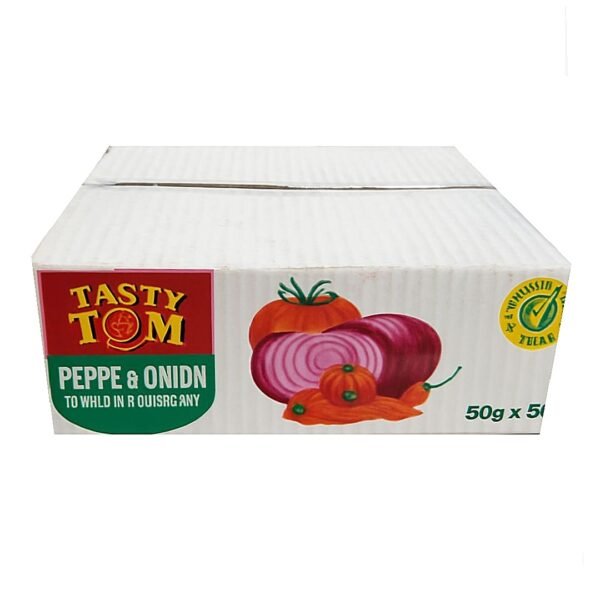 Tasty Tom Pepper & Onion Mix pack of 50 sachets