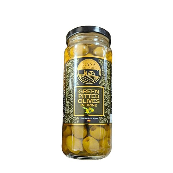 Casa Campo Green Pitted Olives Brine