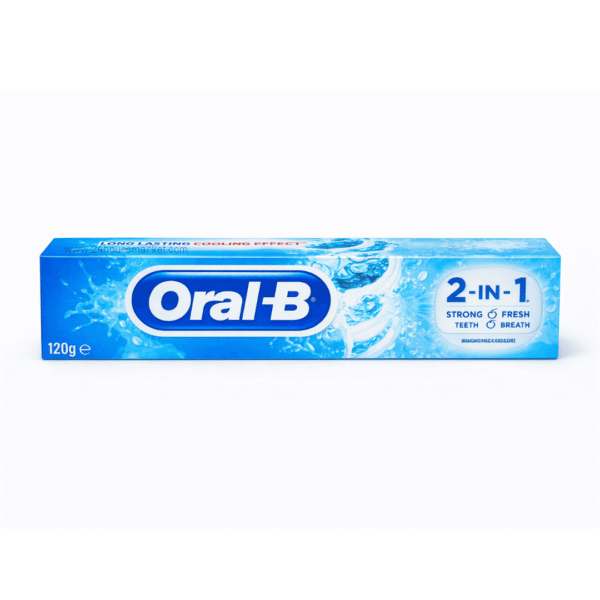 Oral-B 2 in 1 cool Mint Toothpaste 120g
