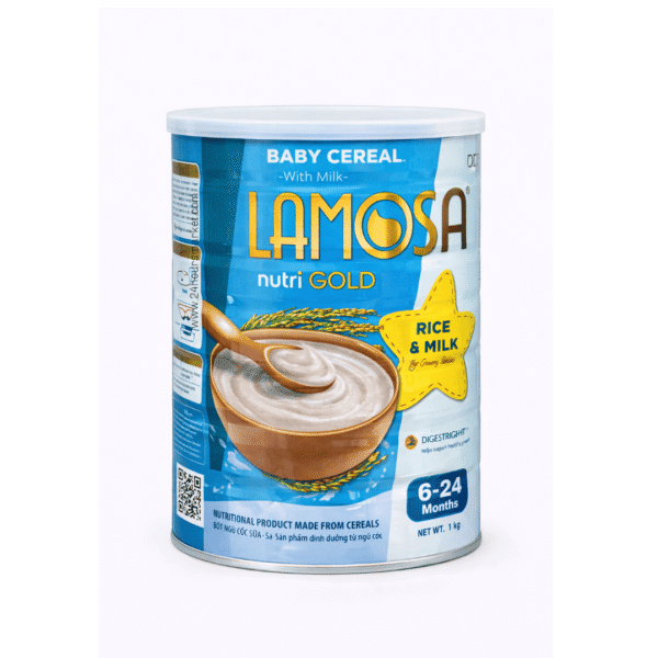 Lamosa Nutri Gold Rice & Milk Baby Cereal 1kg (6 Months+)