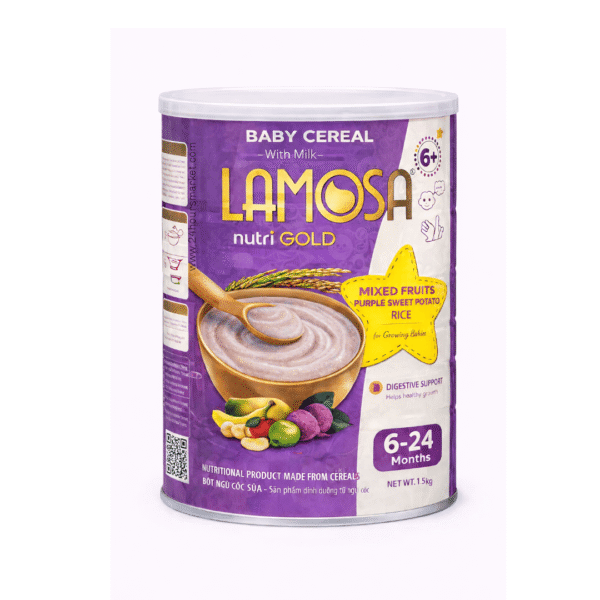 Lamosa Nutri Gold Purple Potato & Rice Baby Cereal 1.5kg (6 Months+)
