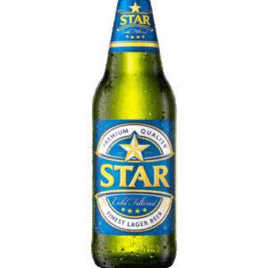 Star Lager Beer Bottle