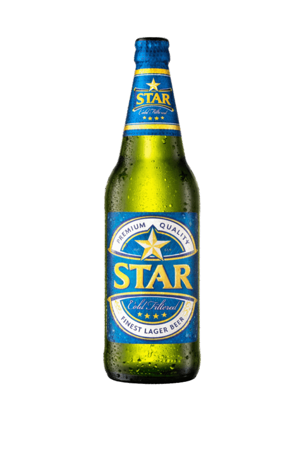 Star Lager Beer Bottle