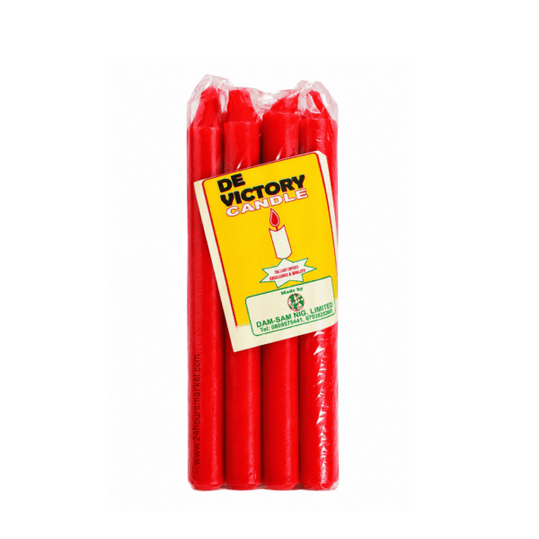 1000189230 Red Candle 8pcs