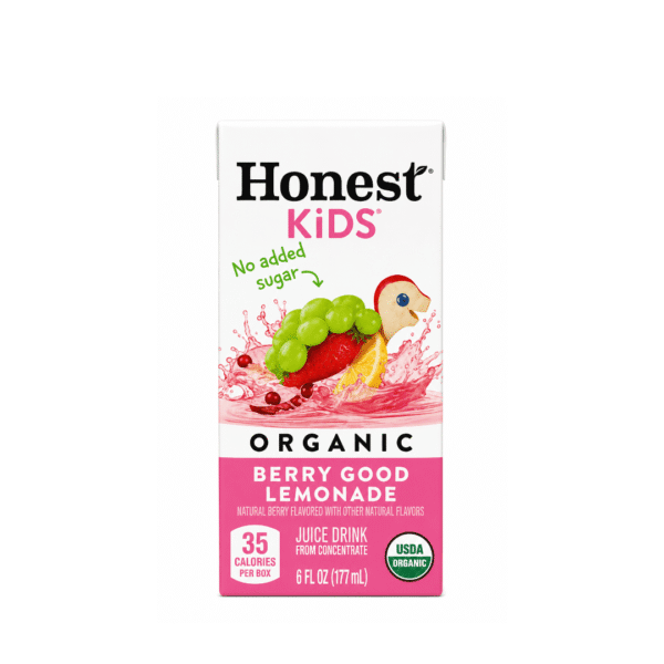 Honest Kids Organic Berry Good Lemonade Juice Drink 177ml x5