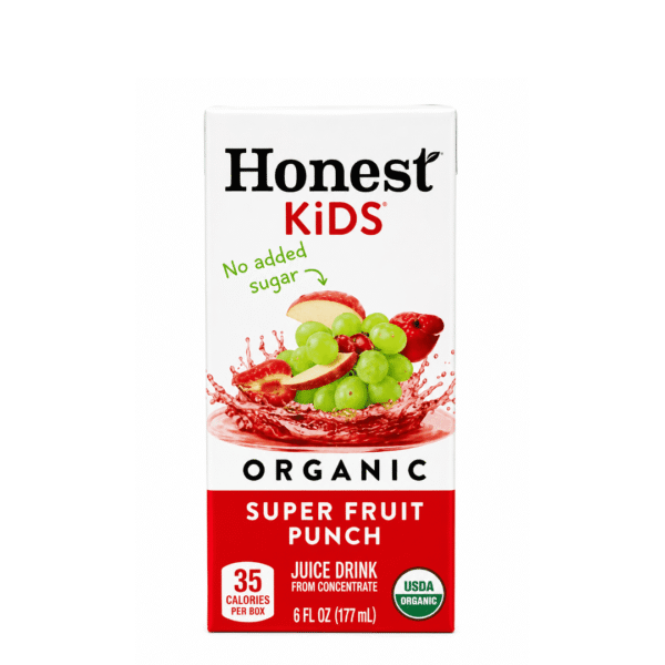 Honest Kids Organic Super Fruit Punch Juice Drink 177ml x5