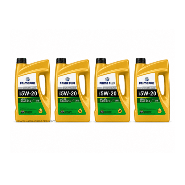 Prime Plus Synthetic Blend SAE 5W-20 Engine Oil 5L x4(Carton)