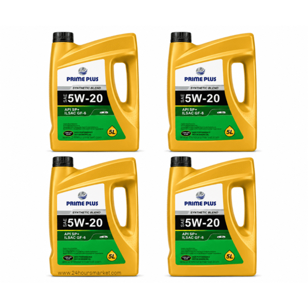 Prime Plus Synthetic Blend SAE 5W-20 Engine Oil 5L x4(Carton)