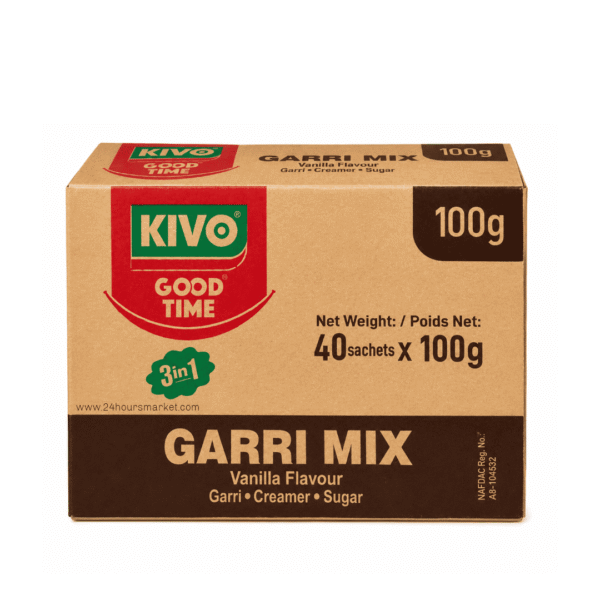 1000210999 Kivo Good Time 3-in-1 Garri Mix Vanilla Flavour 100g x 40 Sachets (Carton)